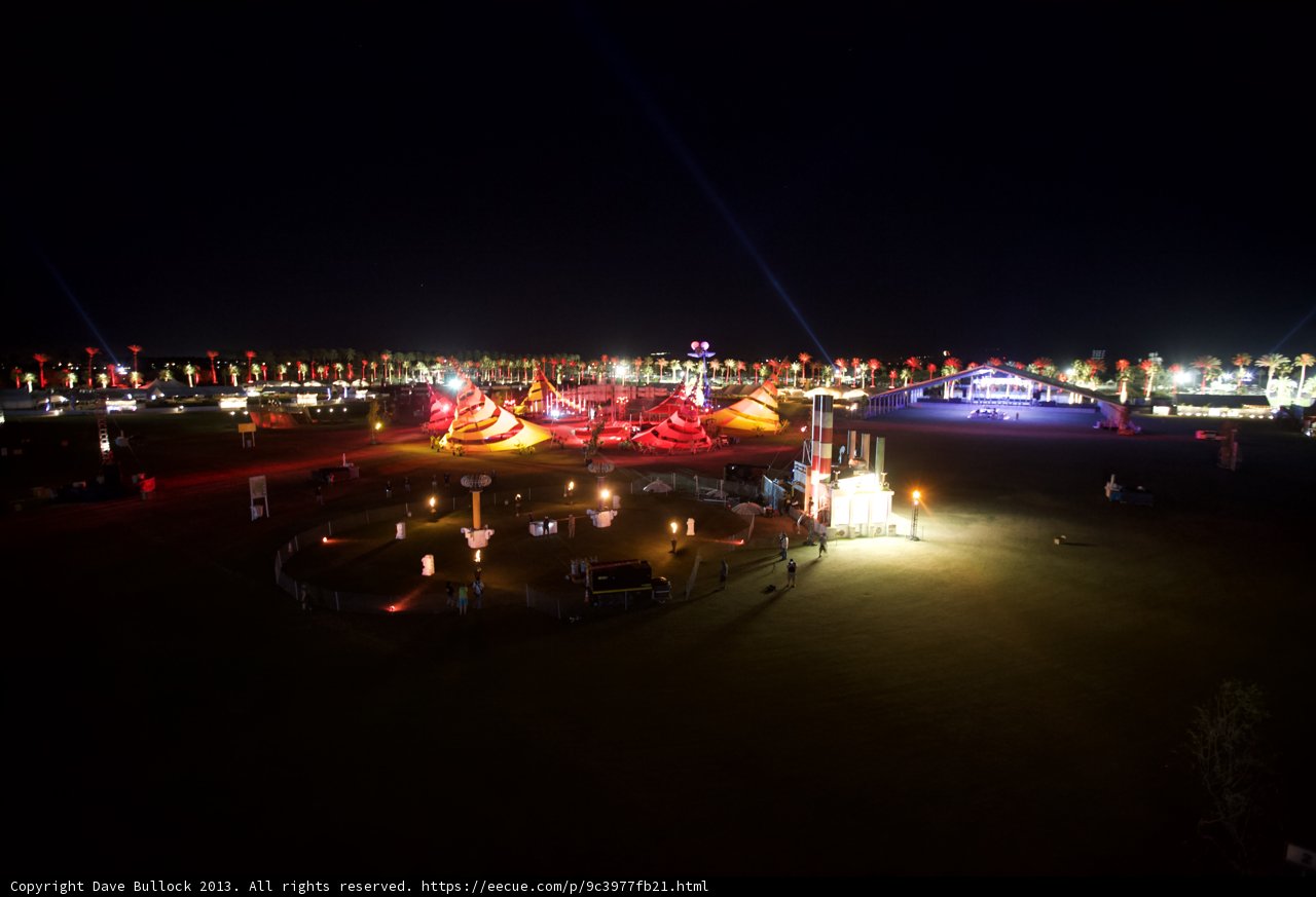 Lights Illuminate the Night Sky at DB01