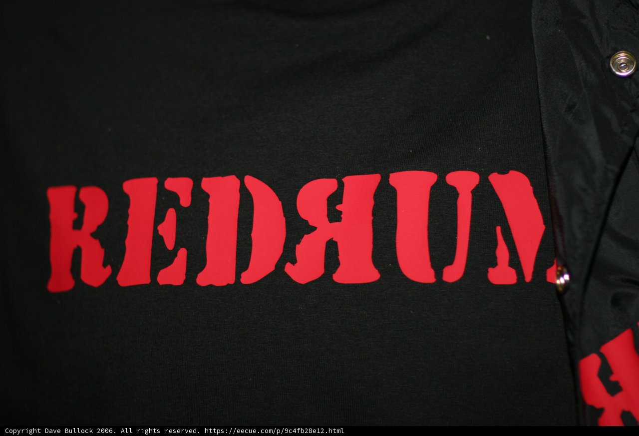 Red Lettered Black T-Shirt