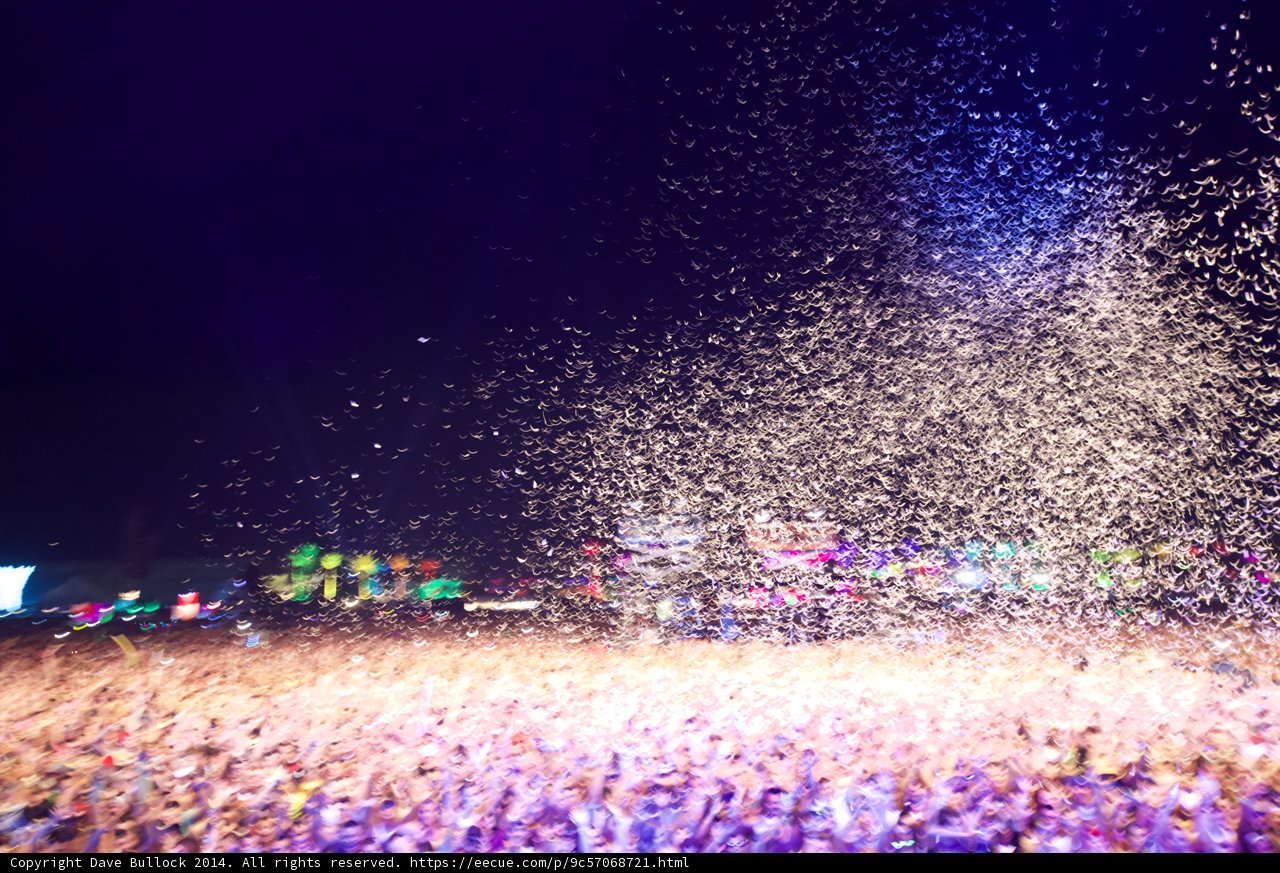 Confetti Storm at Coachella