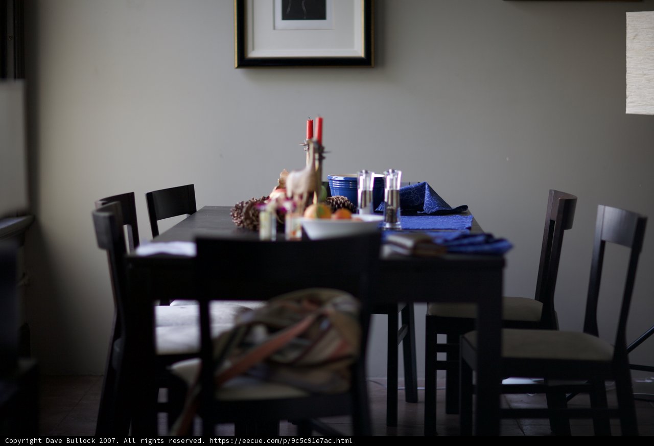 A Cozy Dining Table Setting