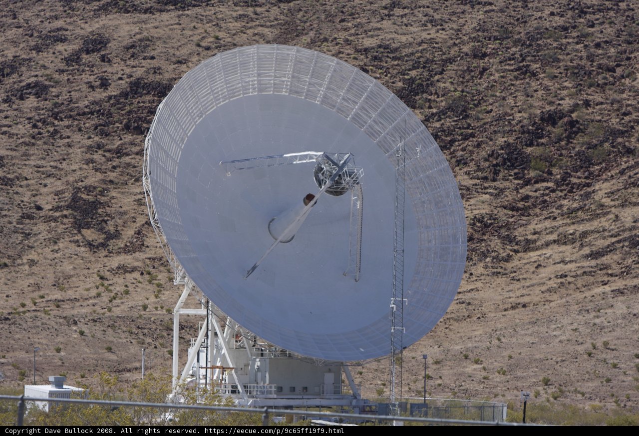 The Giant White Dish atop the Hill