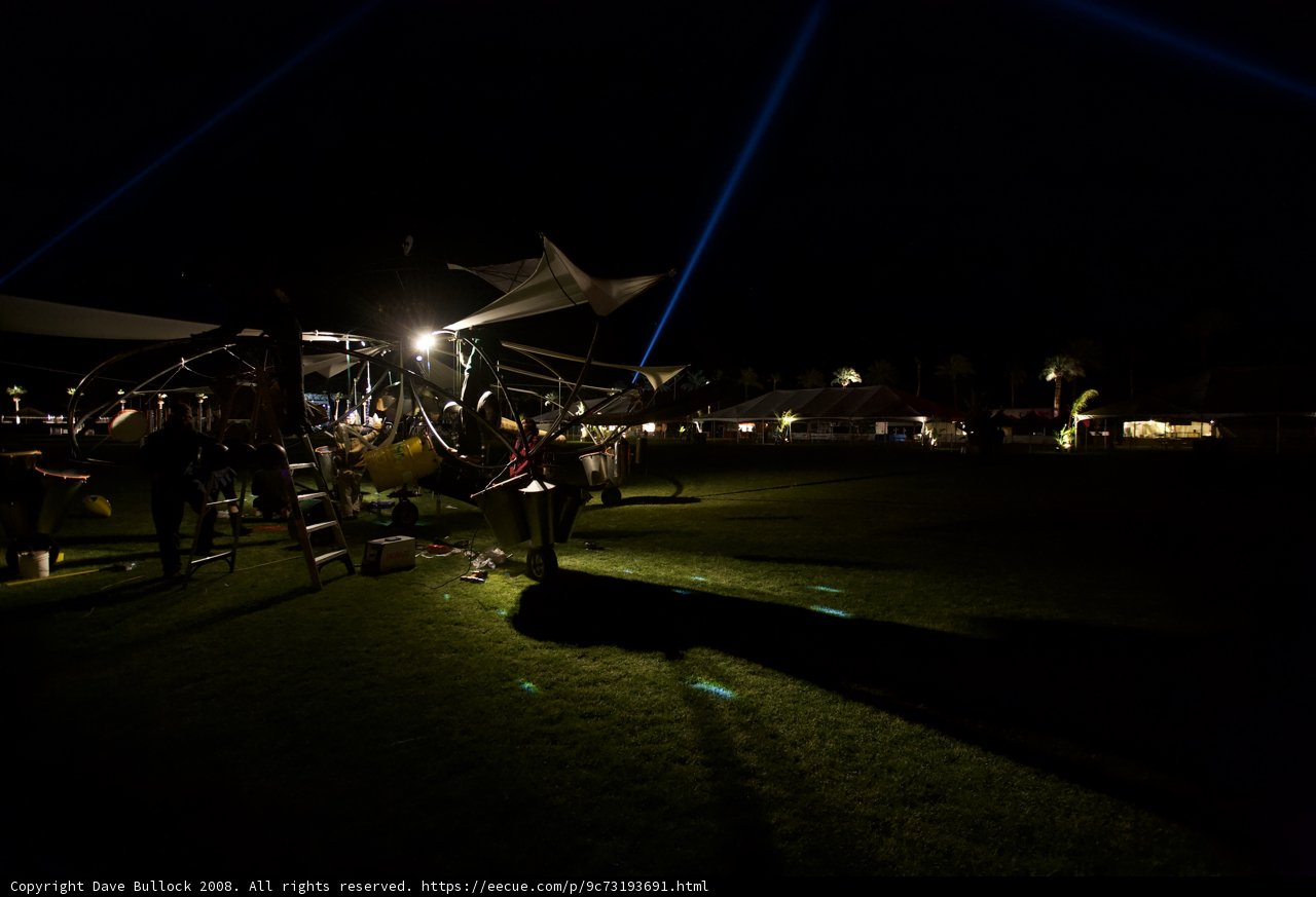Nighttime Festivities on the Grass