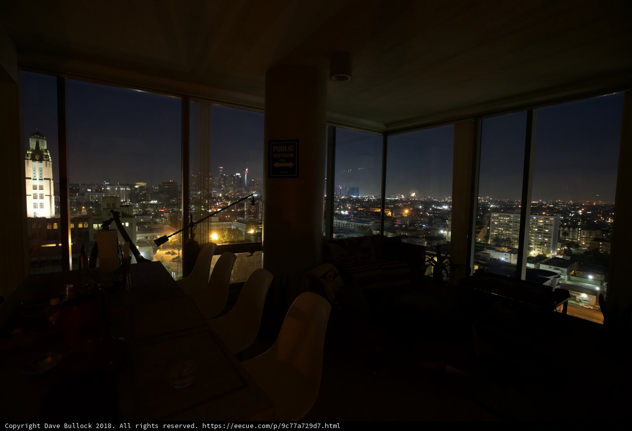 Cityscape View from a High-Rise Penthouse