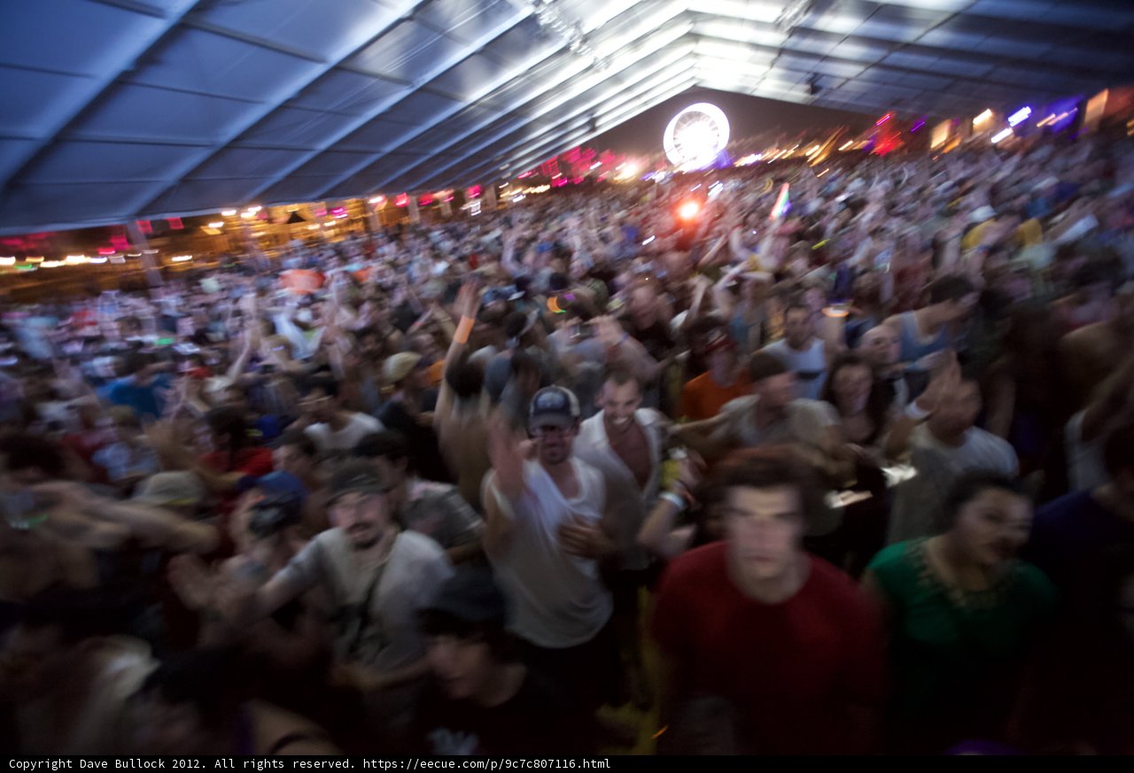 Jam-packed Audience at Coachella Music Festival