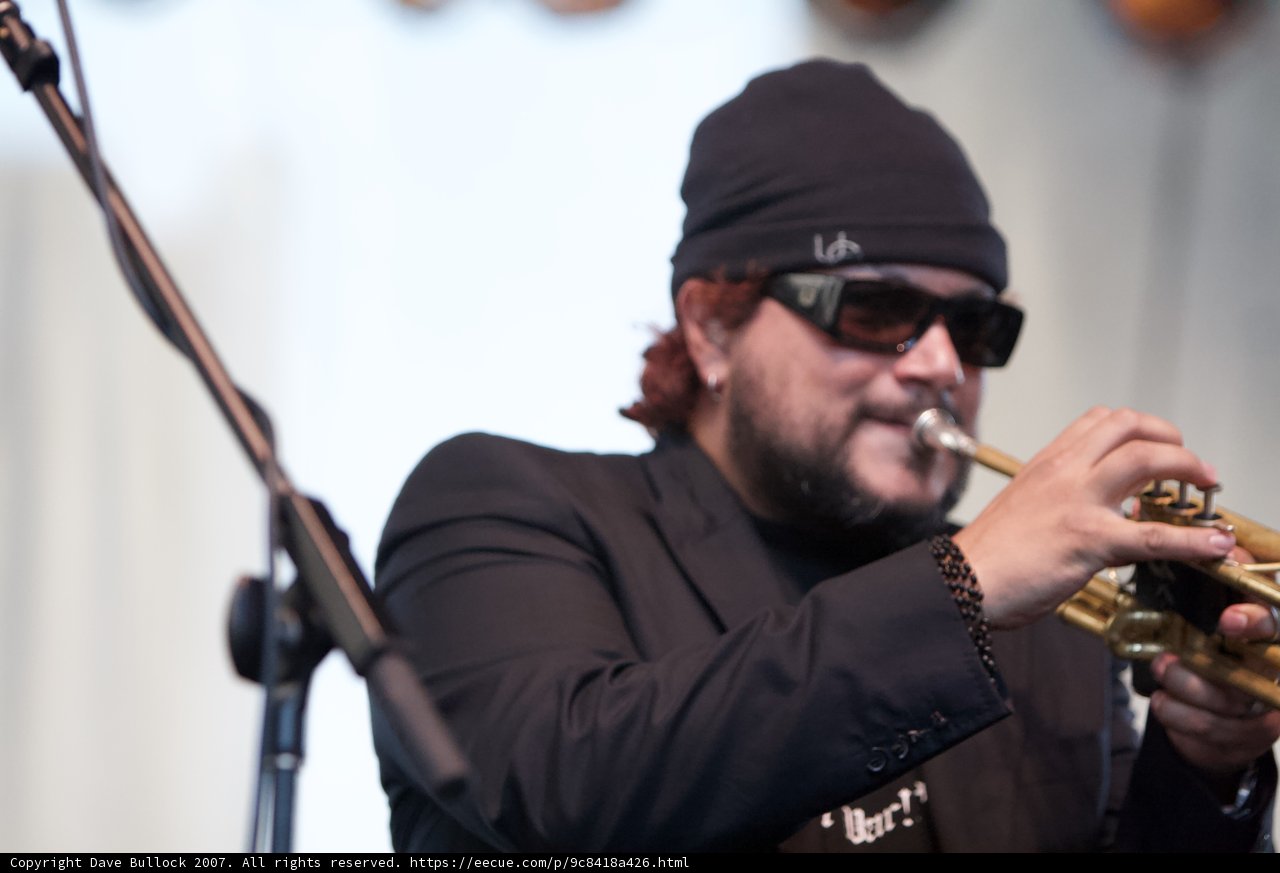Horn Player in Shades