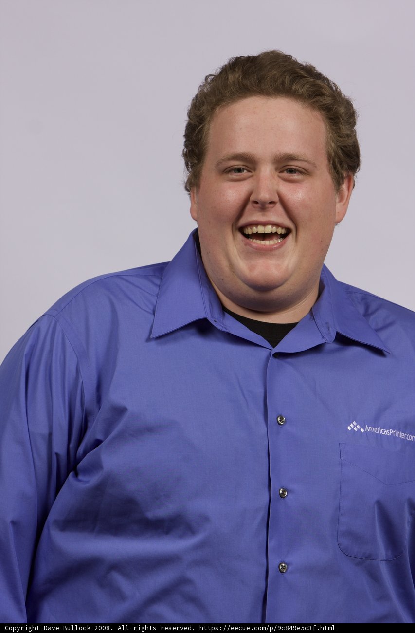 Blue Shirt, Happy Smile