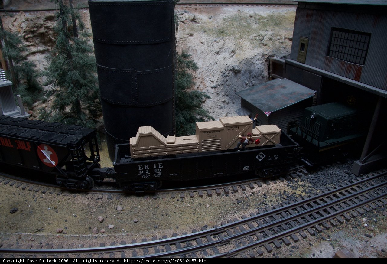 Toy Train Delivering Goods