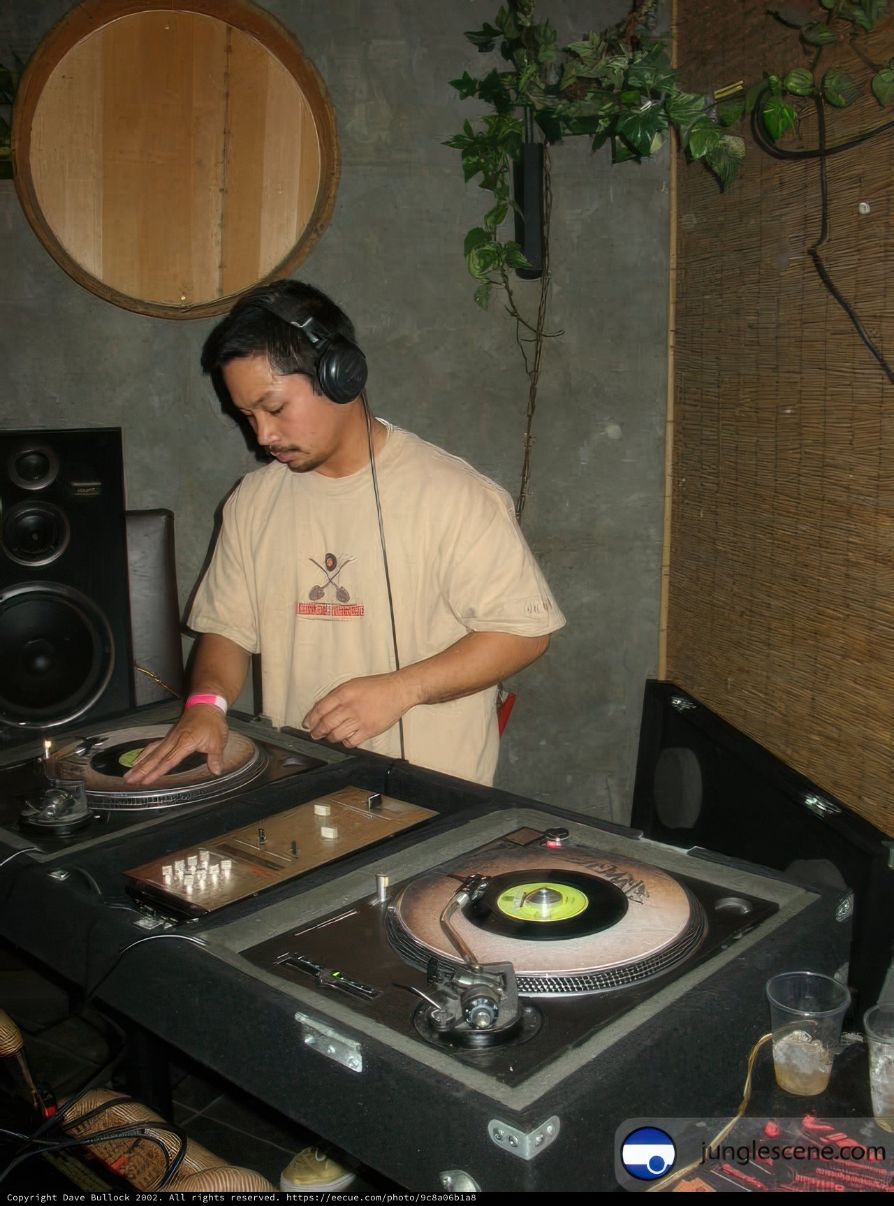 White Shirted Deejay Rocks the Record