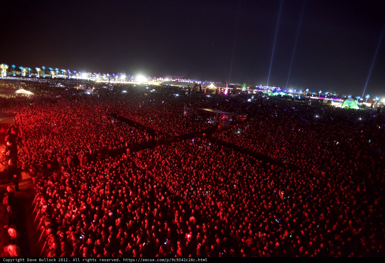 Red Flare Nightlife at Coachella Festival