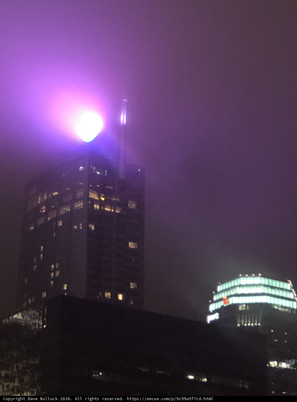 Purple Skyscraper Light