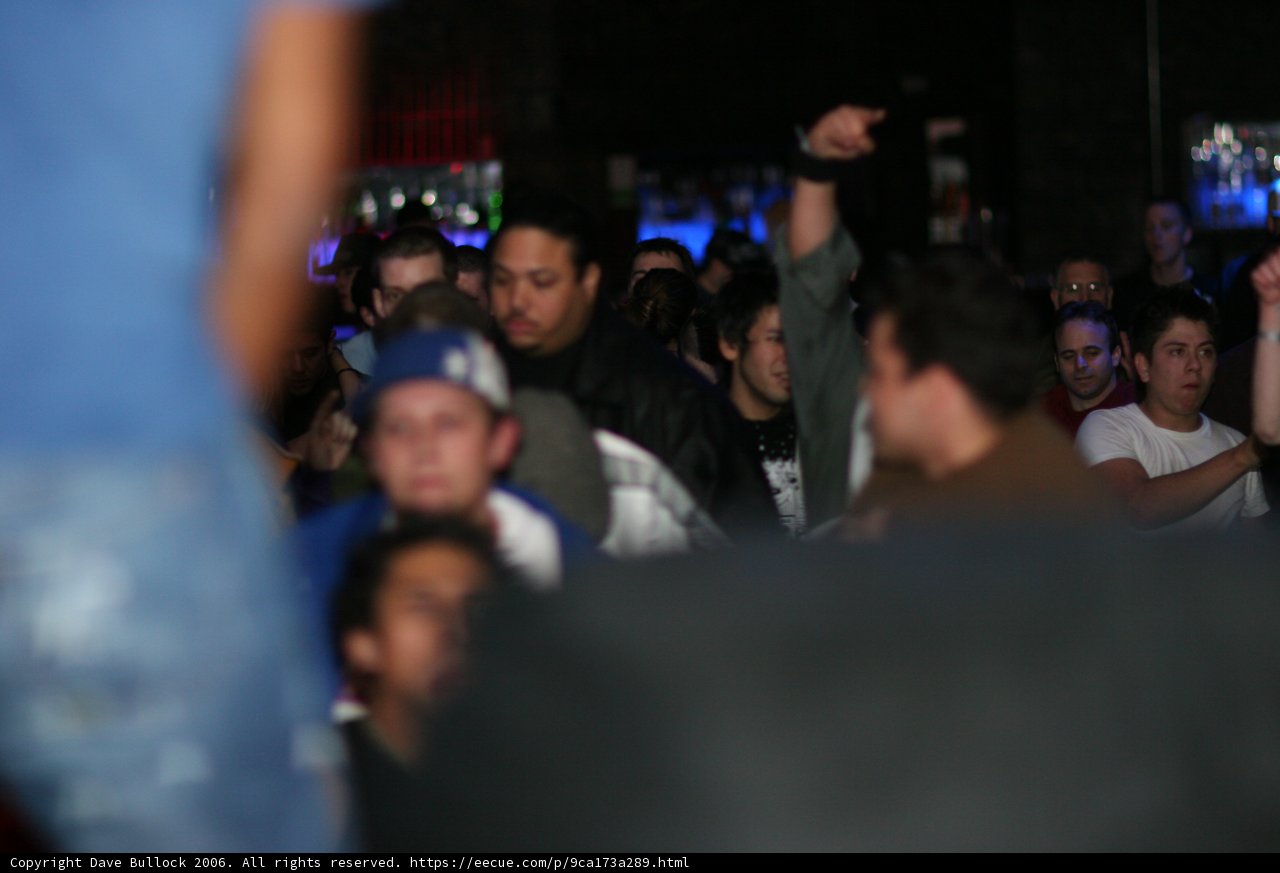 Blue Shirt at the Nightclub