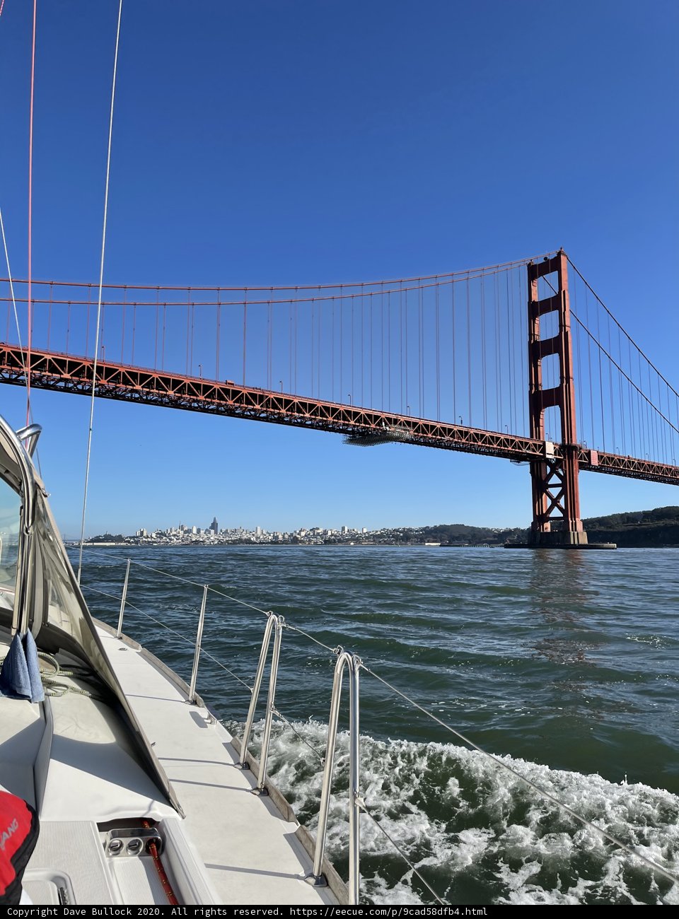 Sailing Underneath the Golden Gate Bridge