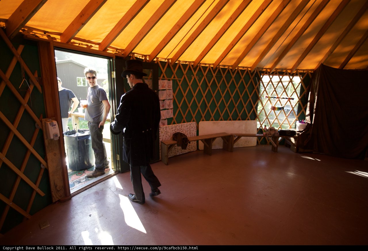 Standing in a Yurt