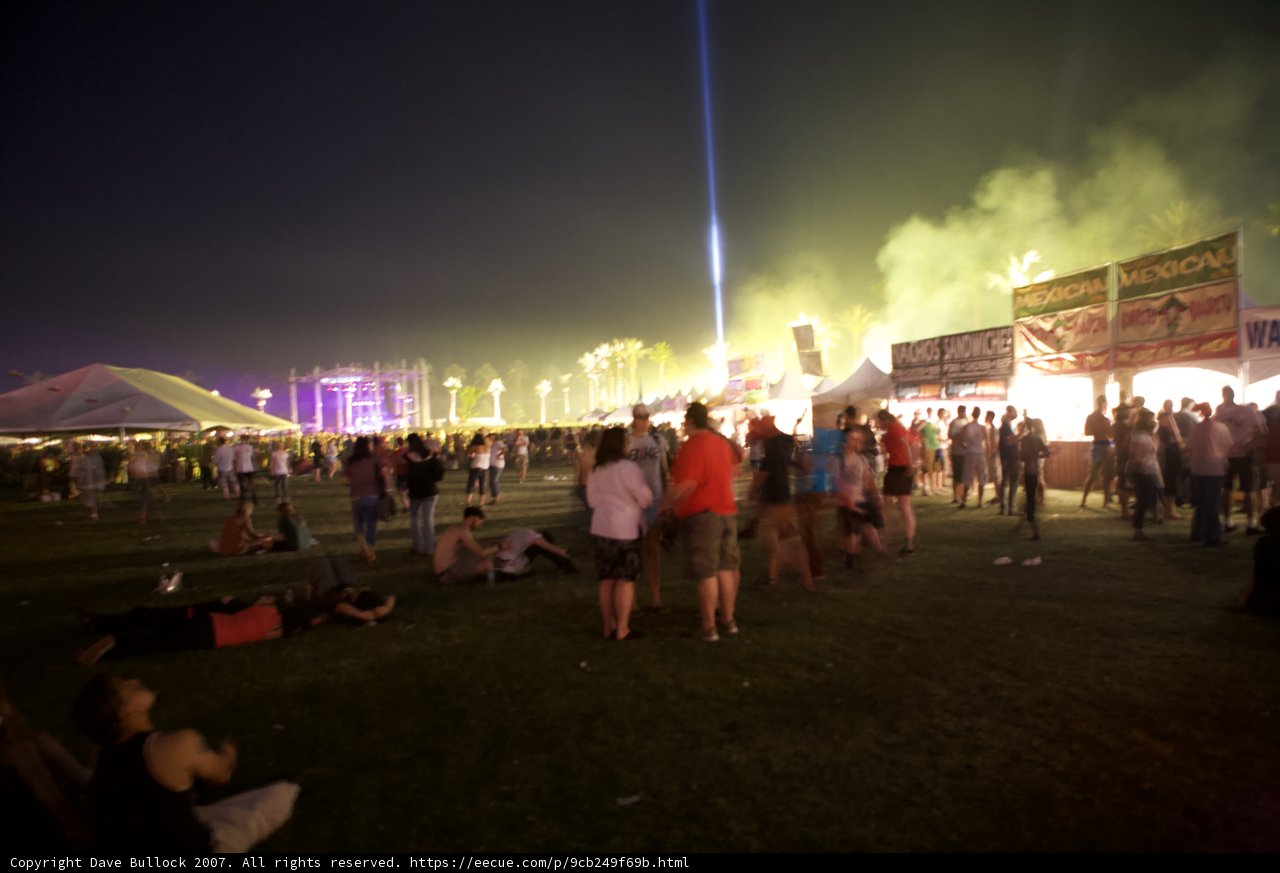 Nighttime Concert Fire