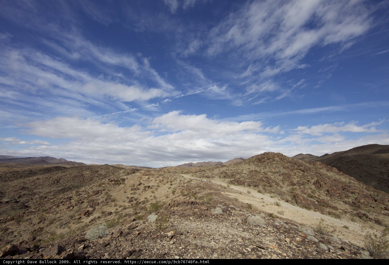 Flying over the Joshua Tree Desert