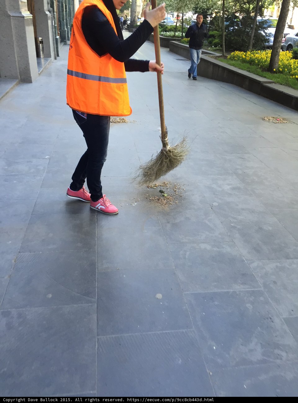 Sweeping the Sidewalk