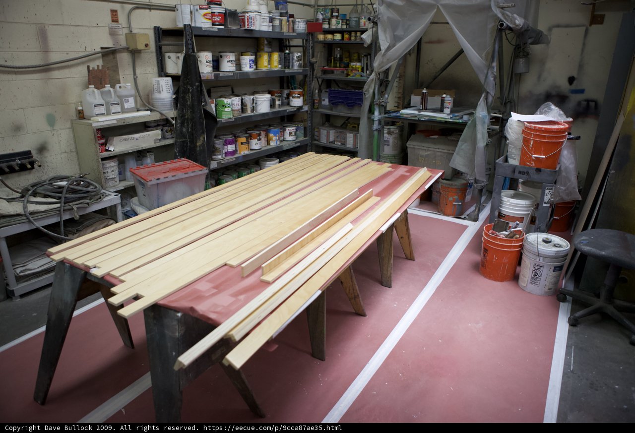 Workshop Table Made of Plywood