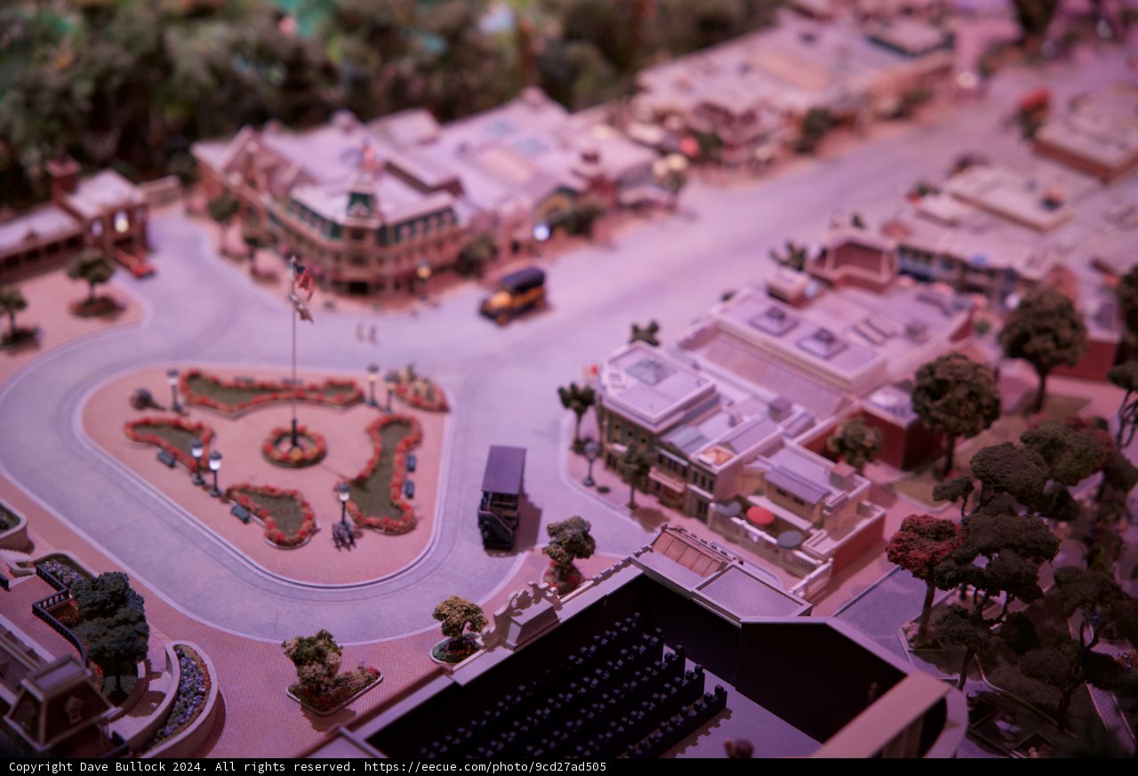 Urban Symphony: Miniature Town and Train Model