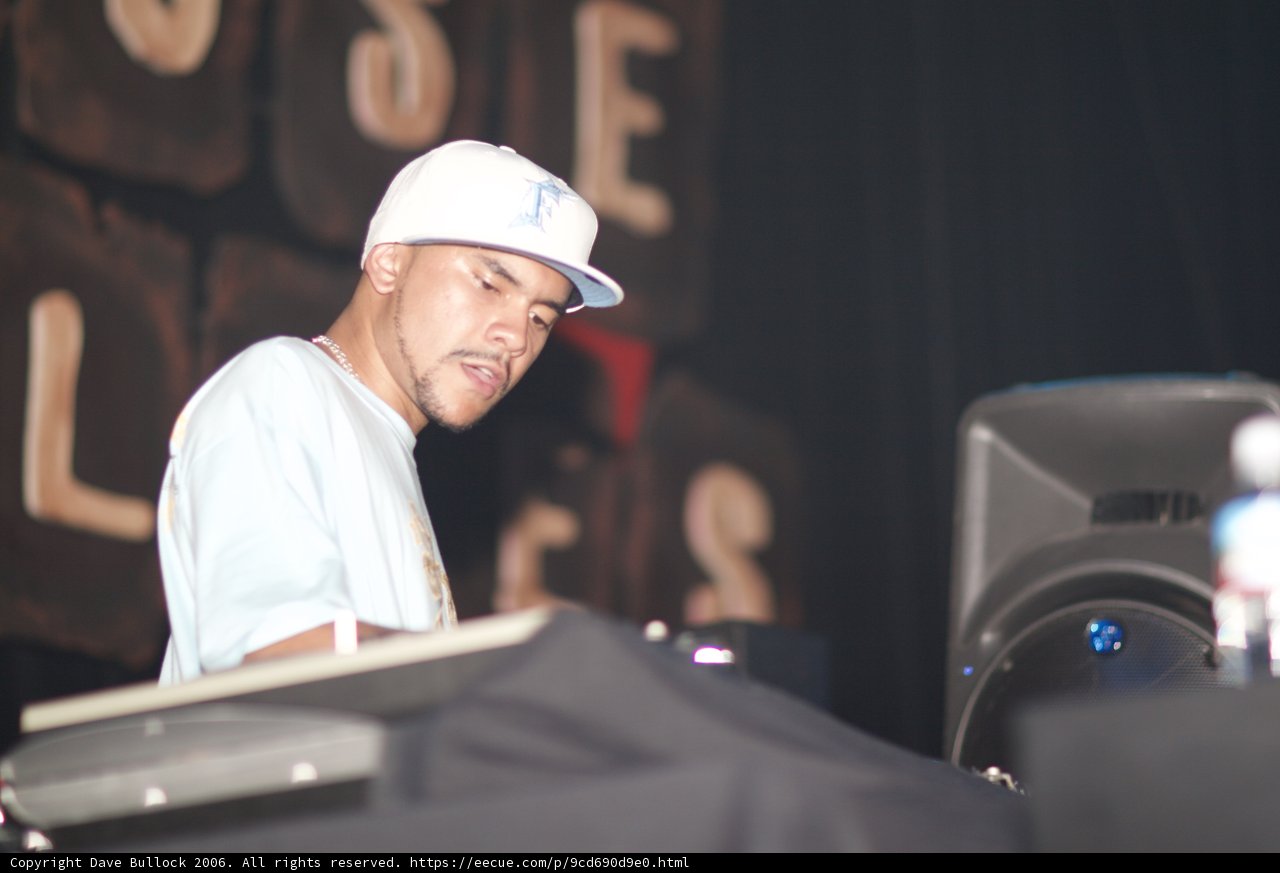 DJ Craze Spins Beats in a White Baseball Cap