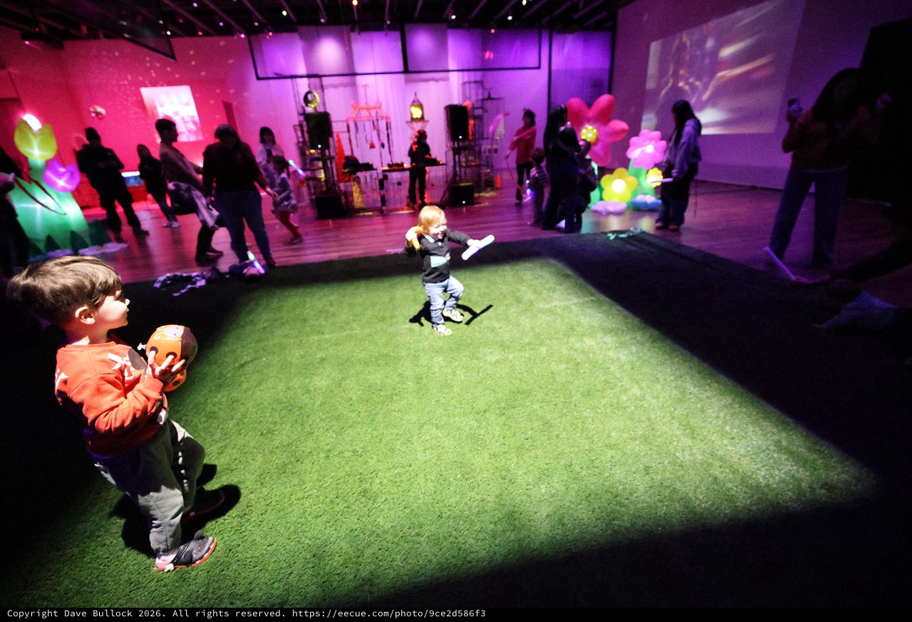 Children Playing at Interactive Baby Rave Installation