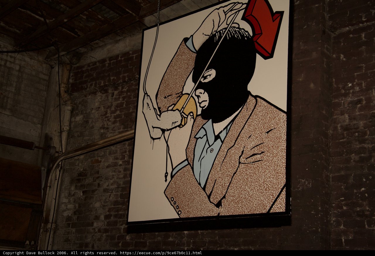 Masked Man Munching on a Hot Dog