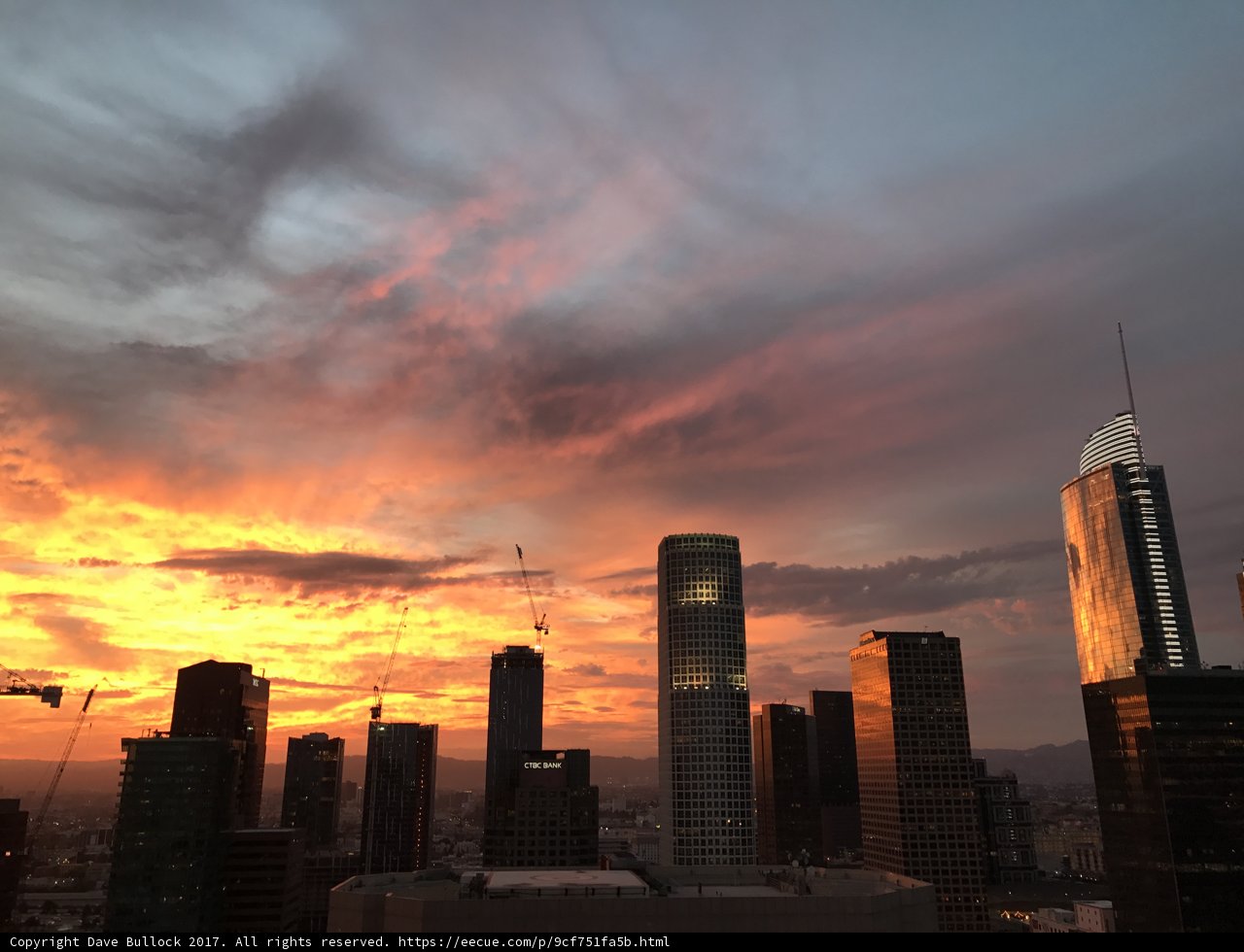 Sunset over the Urban Metropolis