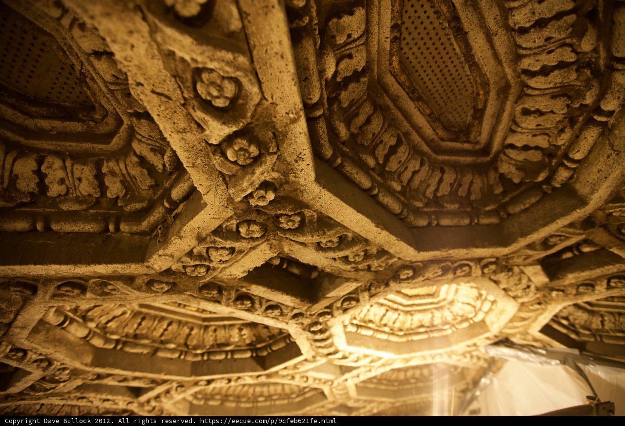 Grandeur of the Crypt-Like Ceiling at Grand Hotel Ballroom