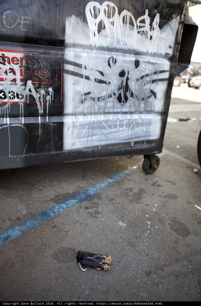Graffiti Art on a Tin Trash Can