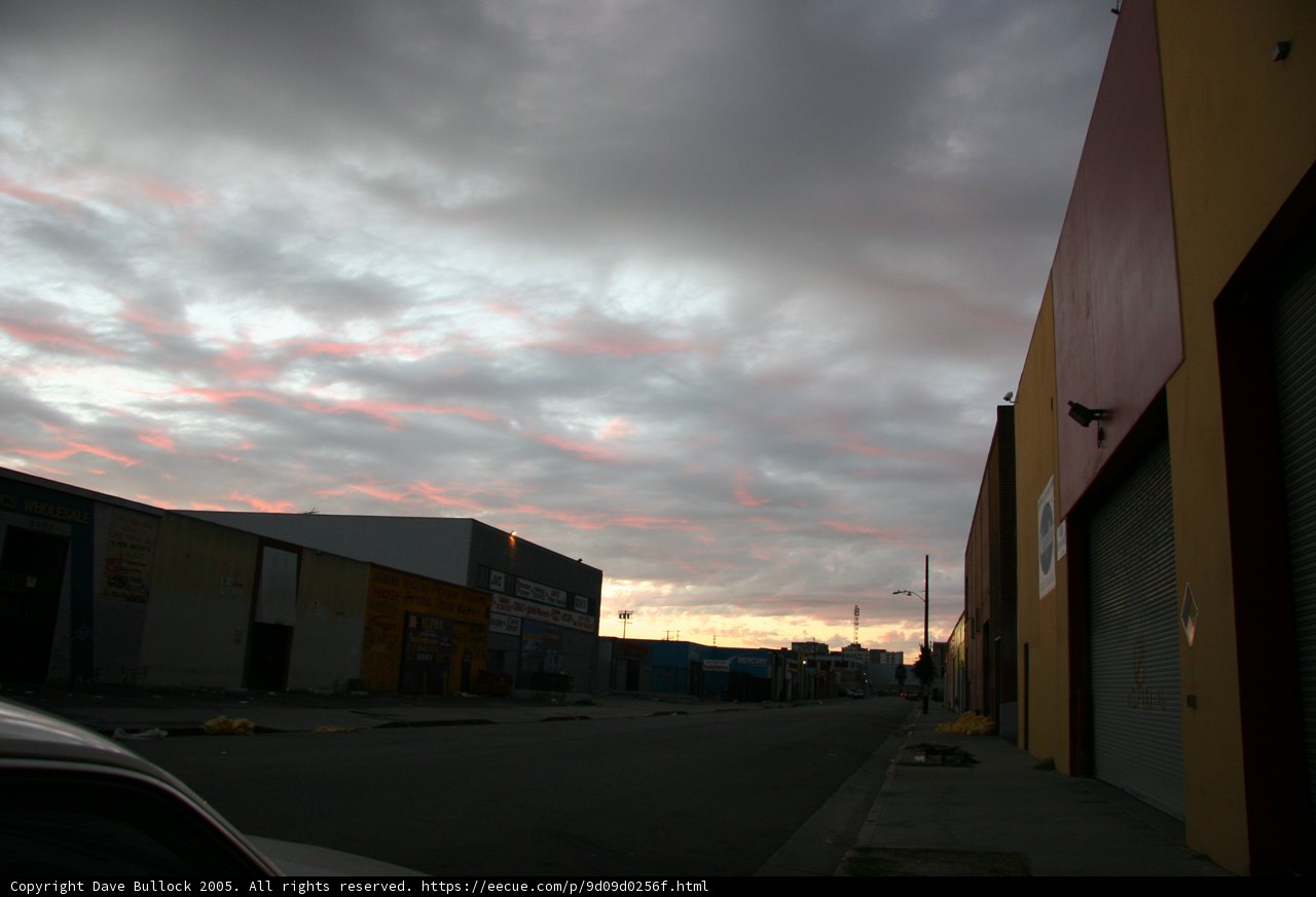 Parked Car at Sunset