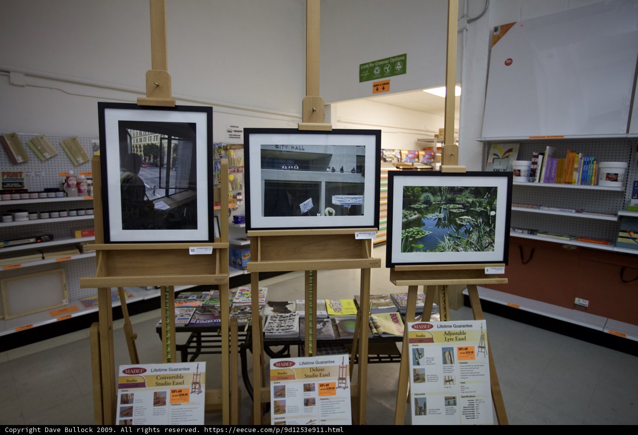Art on Display in the Flooring Store