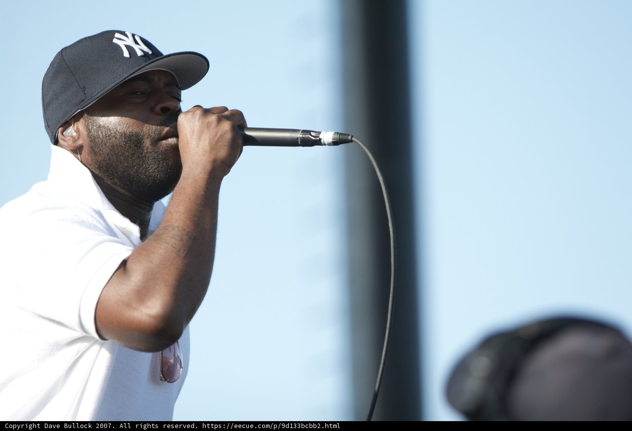 Black Thought Performing in a Baseball Cap