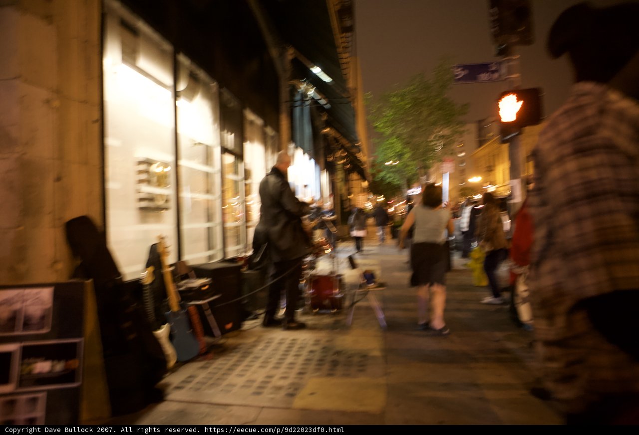 Groovy Tunes on the City Sidewalk