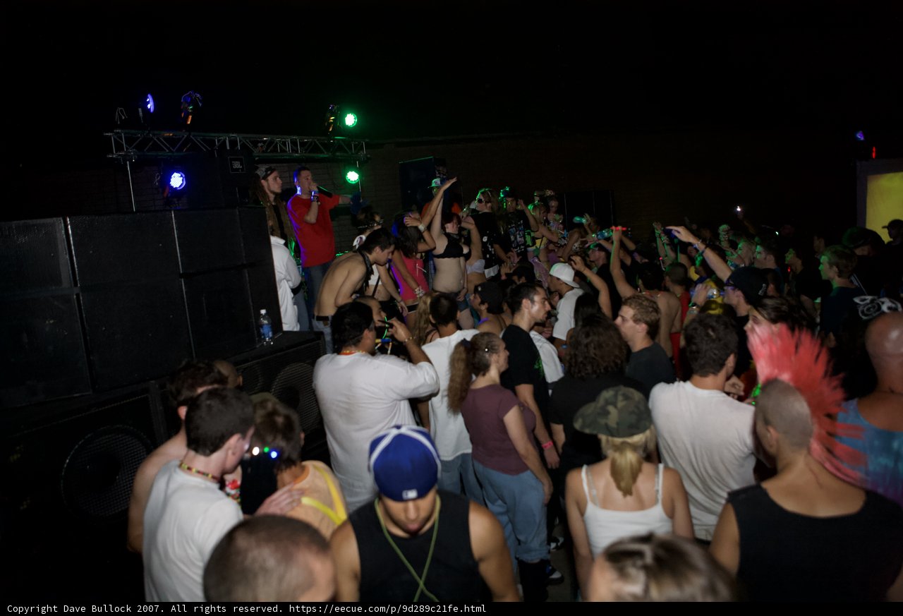 Groovy Nightlife at a Party with a DJ