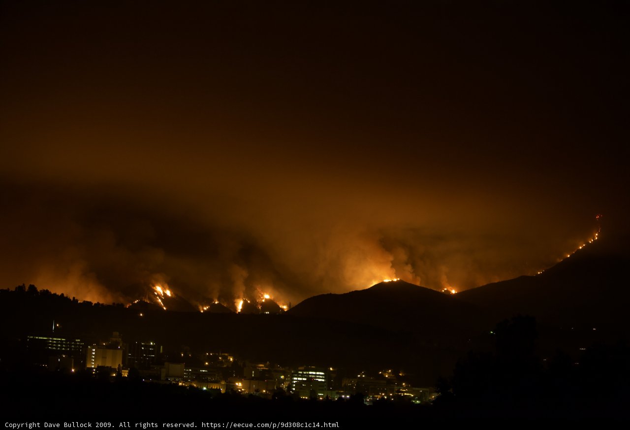 Hilltop View of the 2009 Station Fire