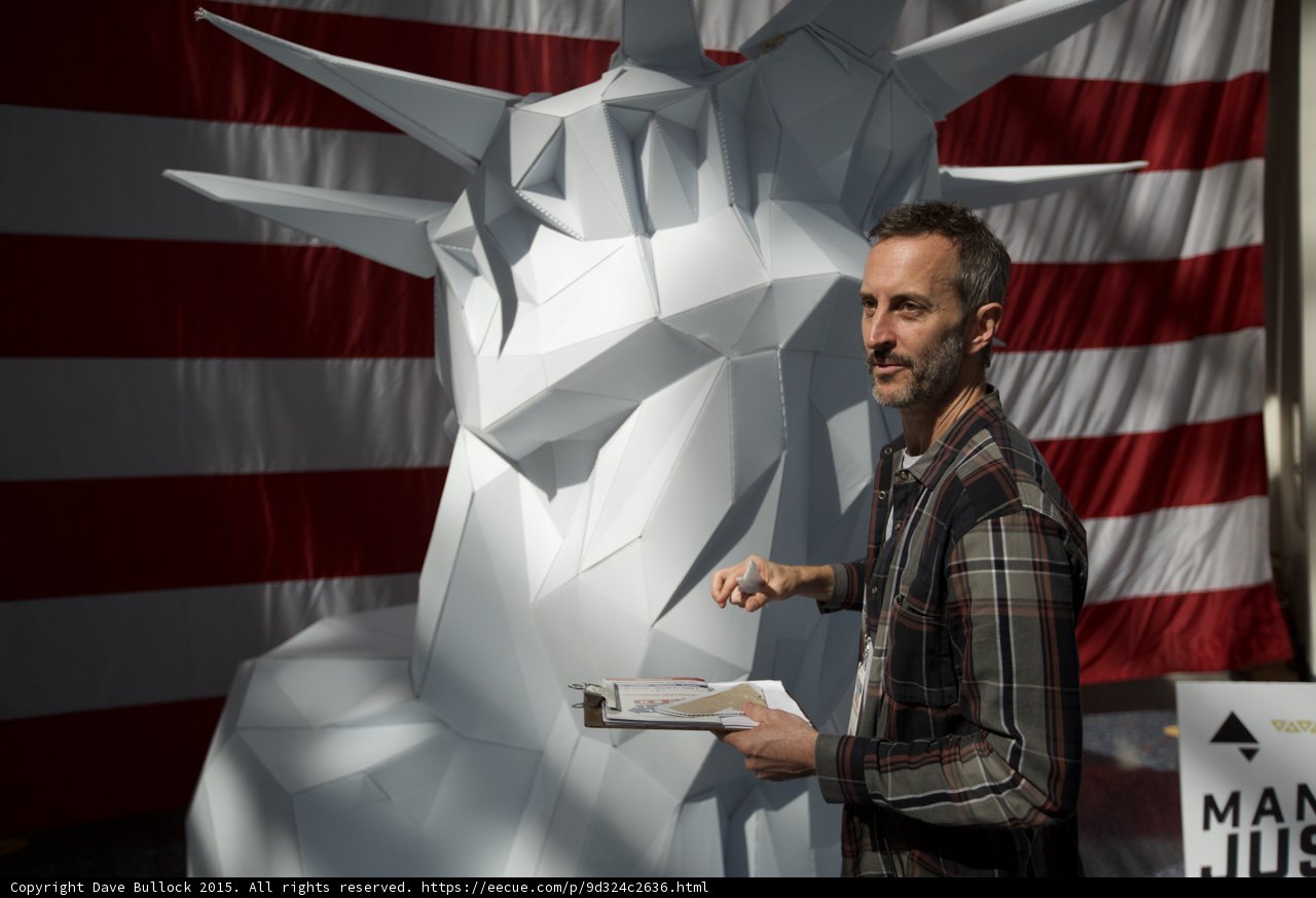 Statue of Liberty and the Man
