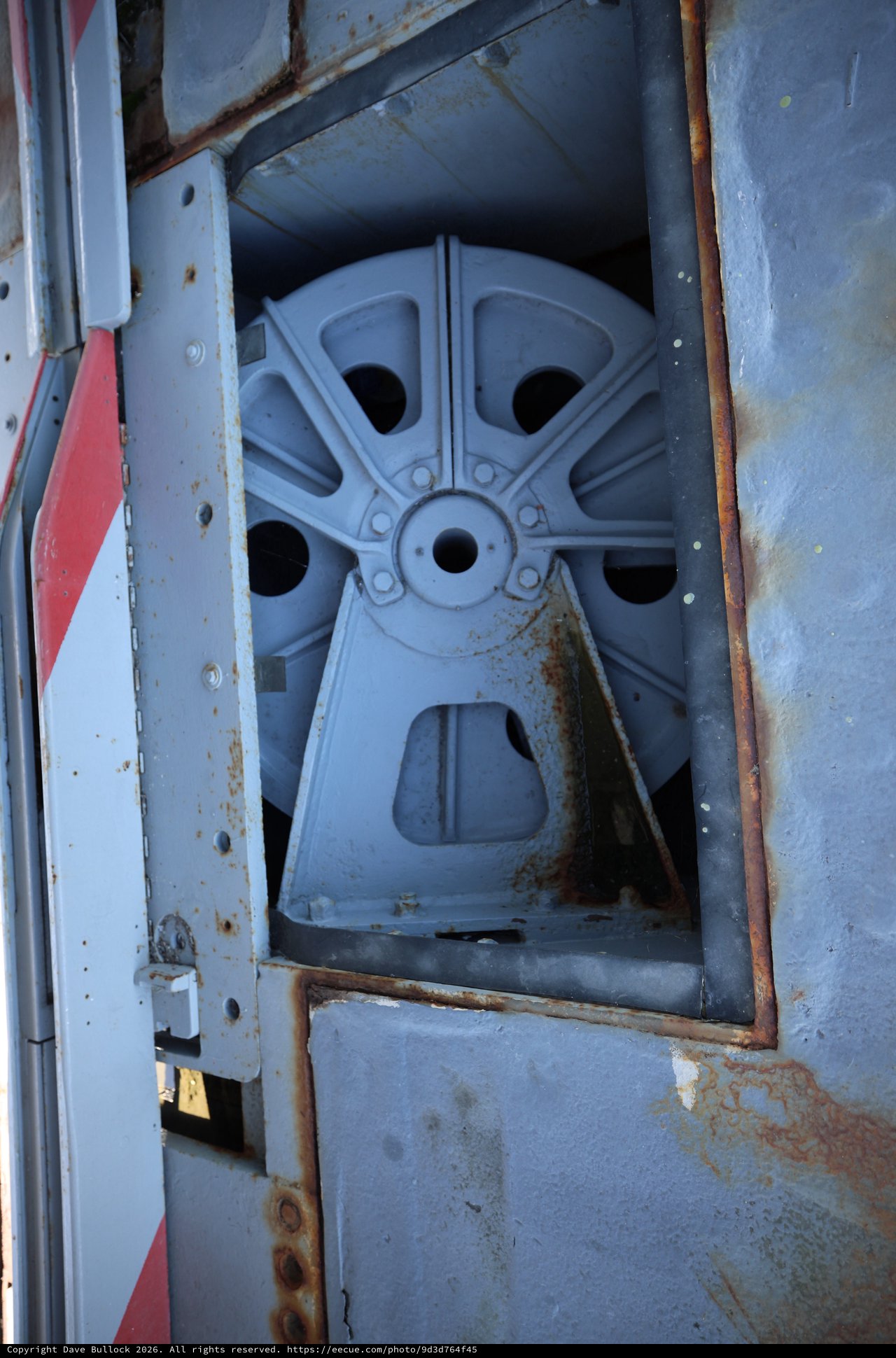 Historic Drive Wheel of USS Hornet Aircraft Carrier
