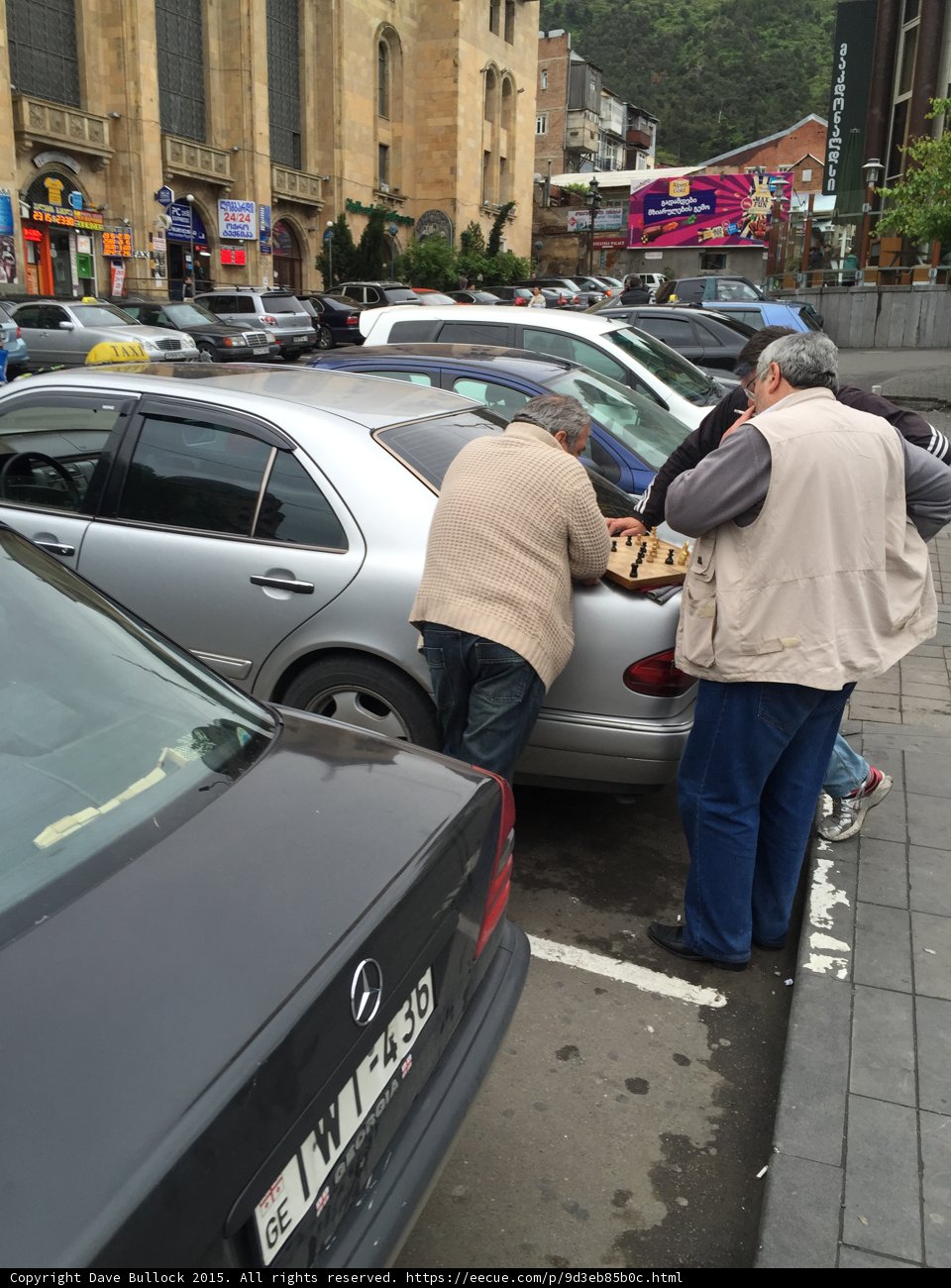 Street Chess on Car Trunks