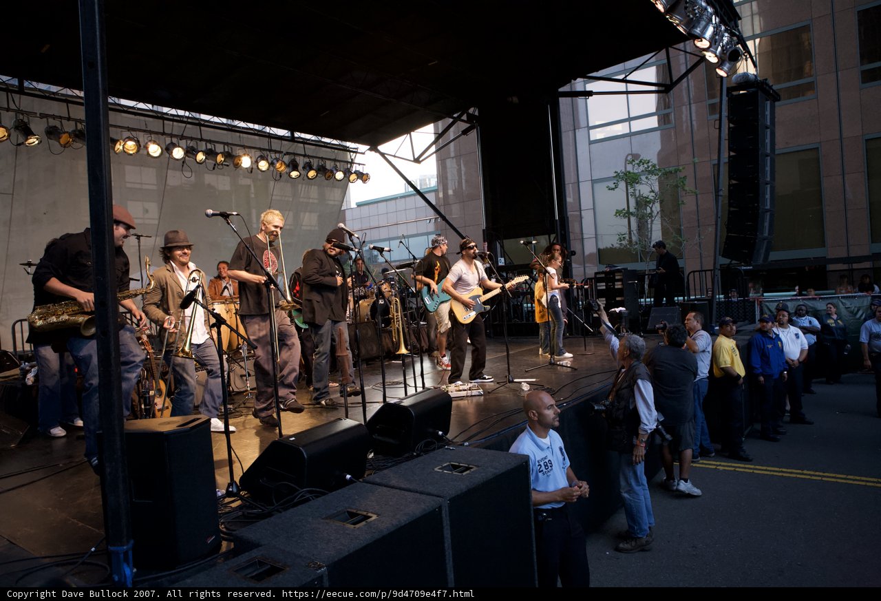 Ozomatli's Energetic Outdoor Performance