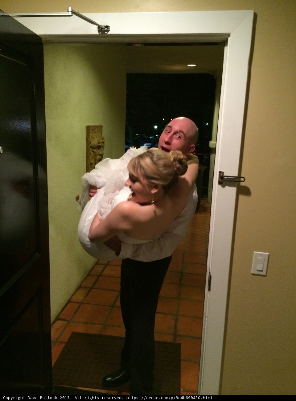 The Groom Carries His Bride