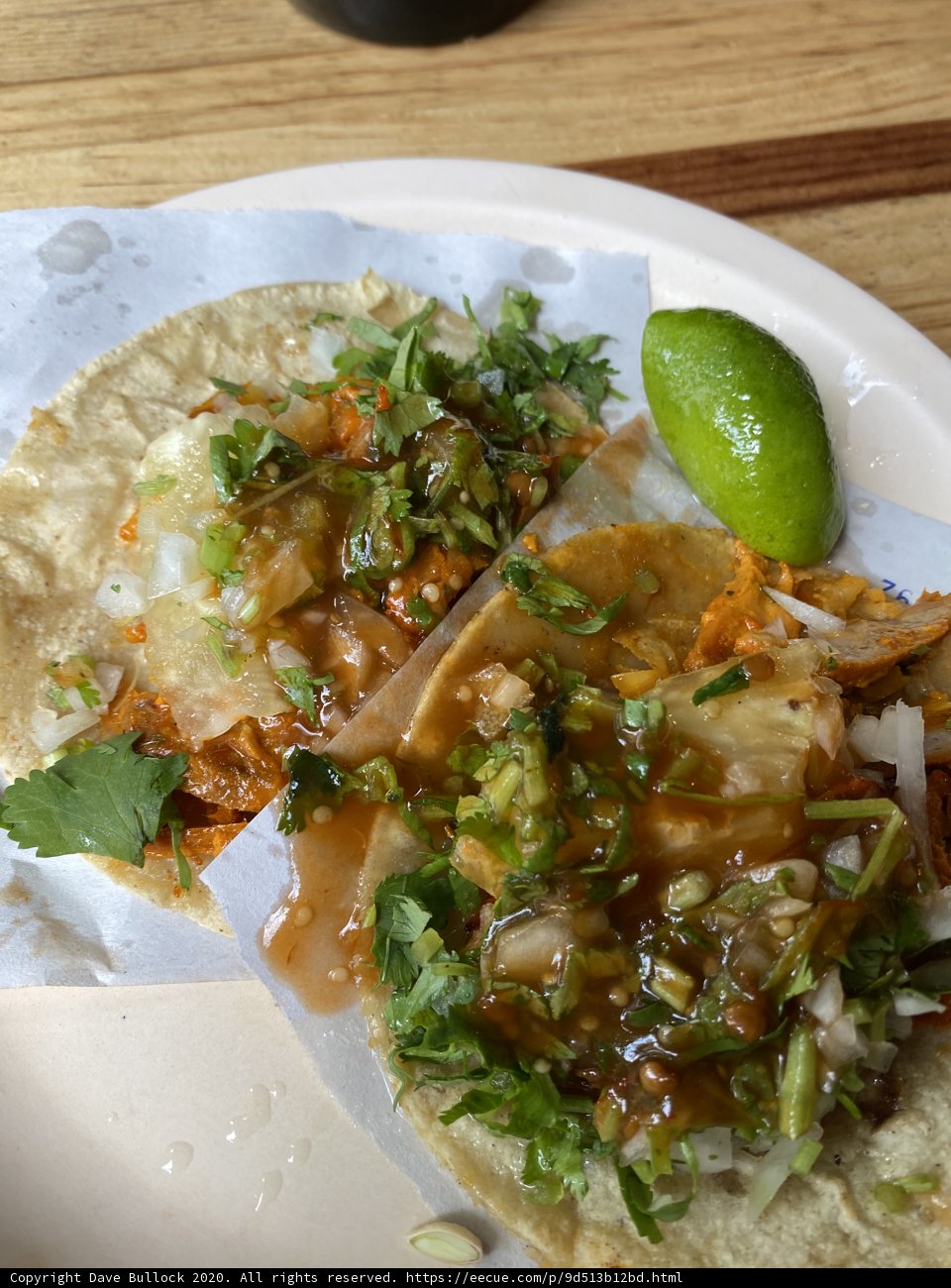 Two Tasty Tacos with a Touch of Lime