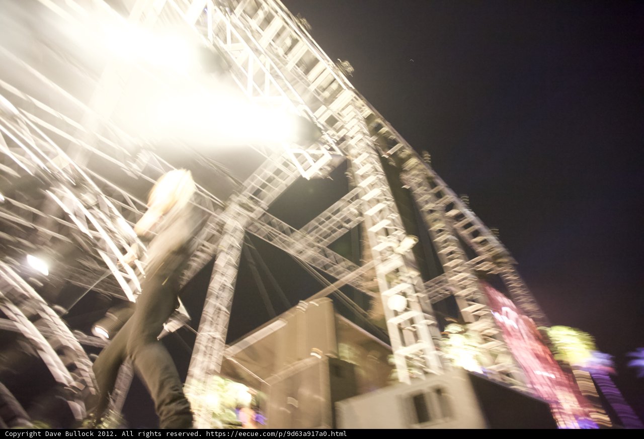 Blazing Lights on the Coachella Stage