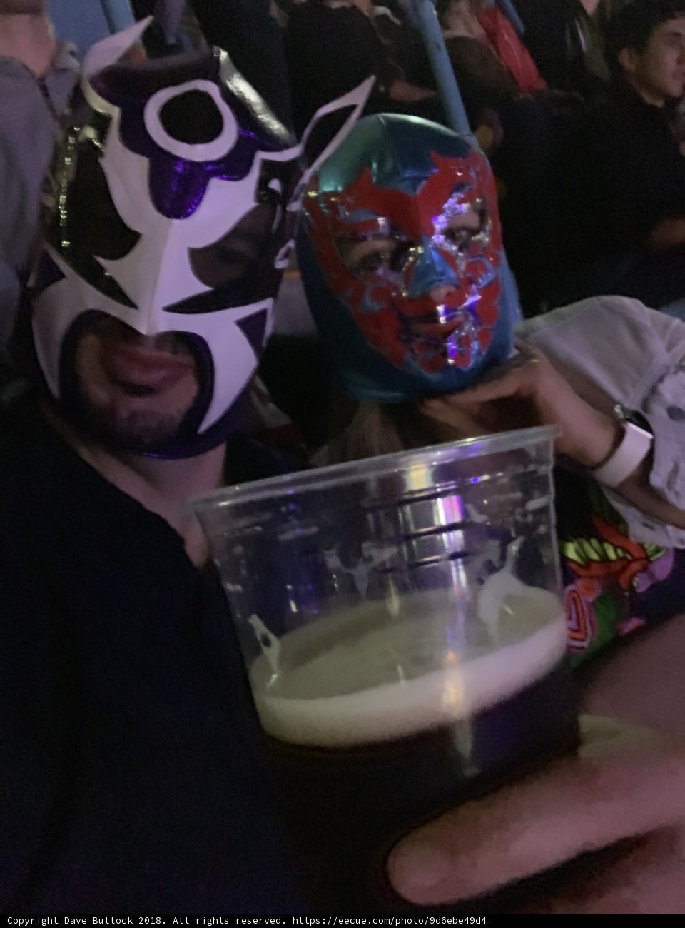 Masked Wrestler Drinks with Friends