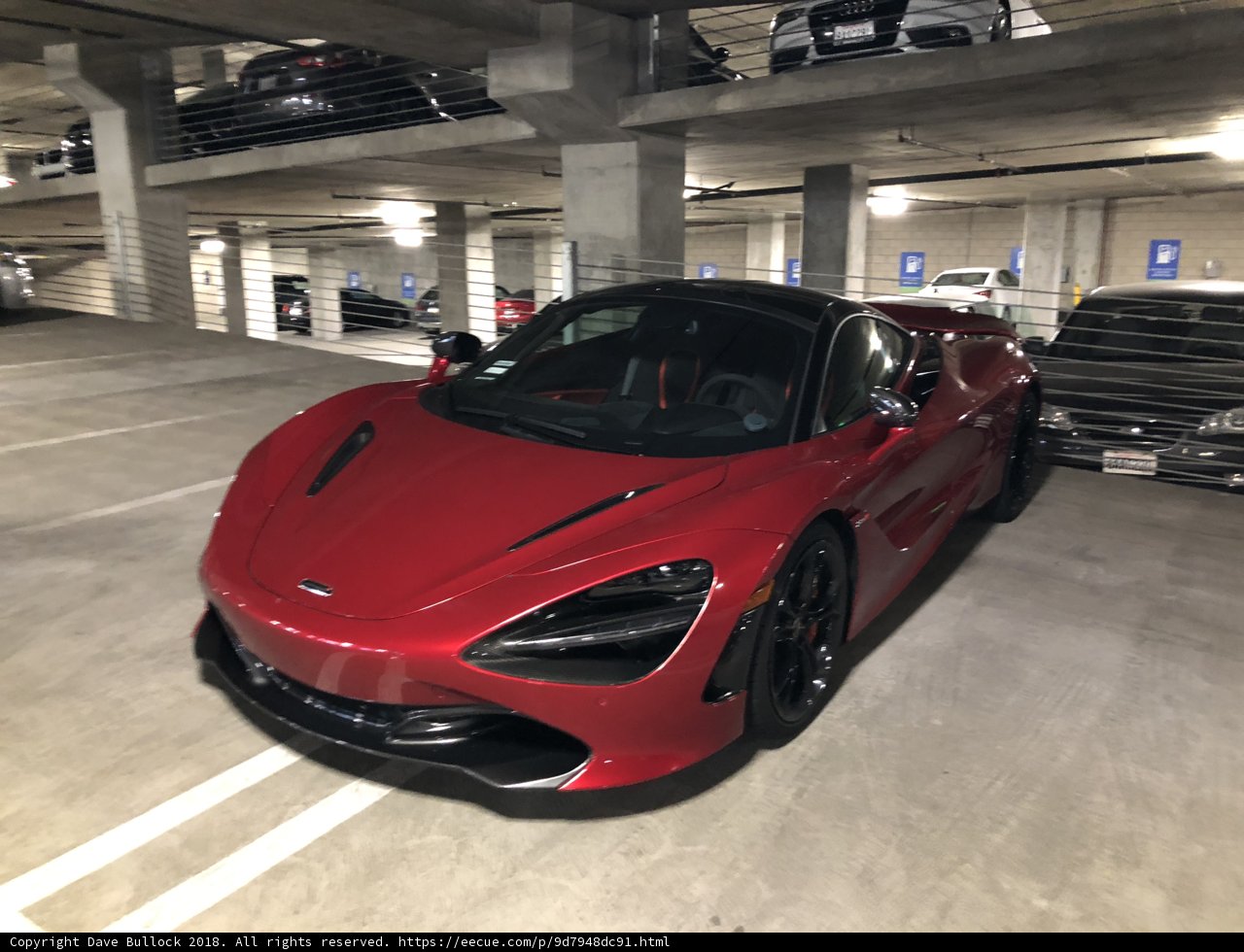 A Red Beauty in the Parking Garage