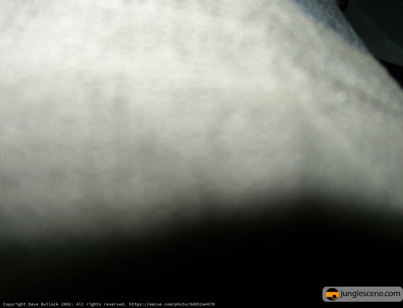 White Object on Black Background