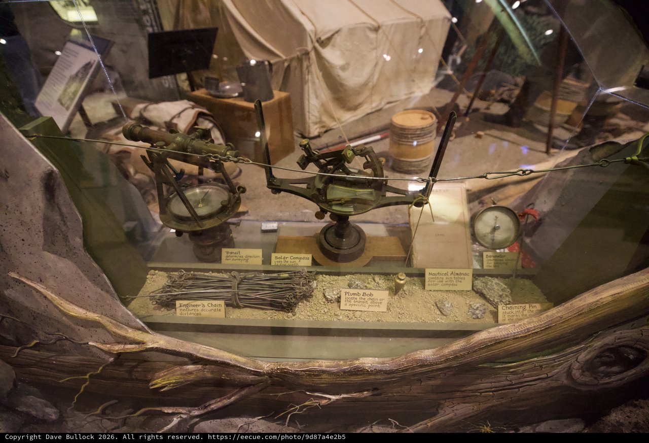 Historical Maritime Navigation Tools Museum Display