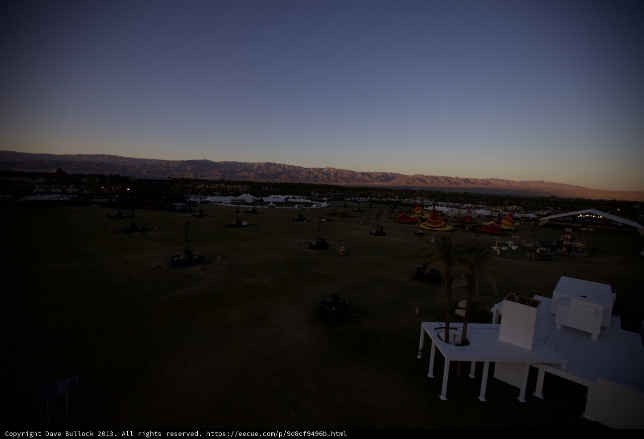 Sunset over the Desert from a Helicopter