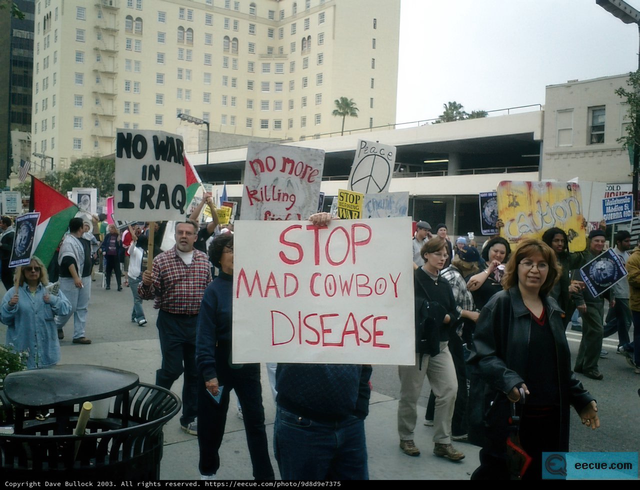 Protesters Marching for Land Rights