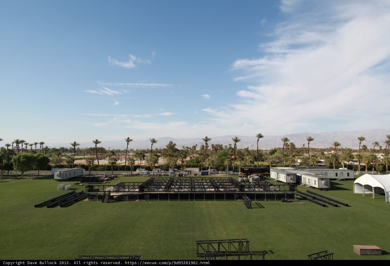 Coachella Stage on a Grassy Field