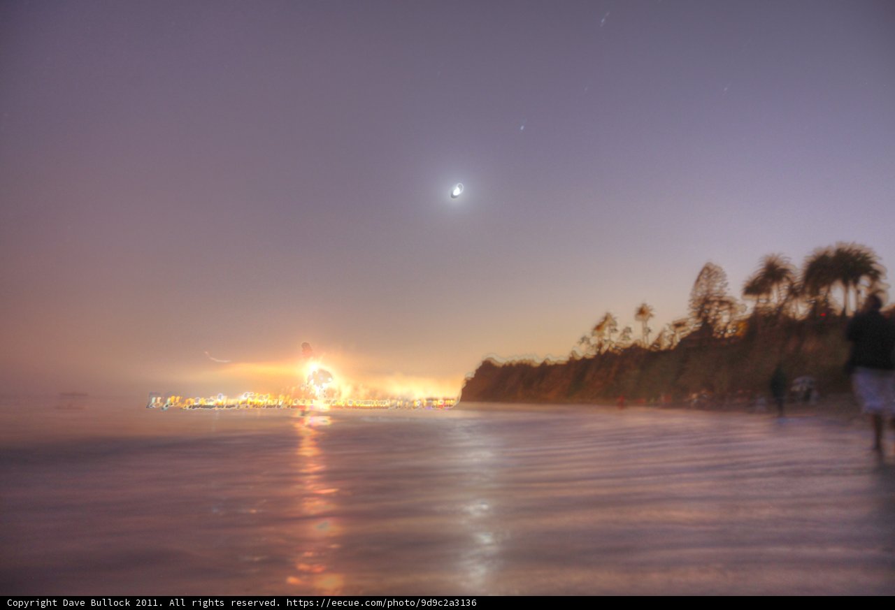 Moonlit Beach Stroll