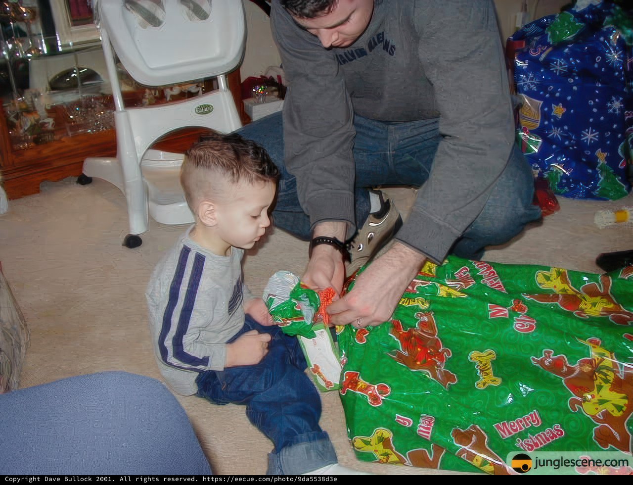 Christmas Morning Gift Exchange